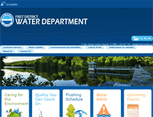 Tablet Screenshot of firstdistrictwater.org